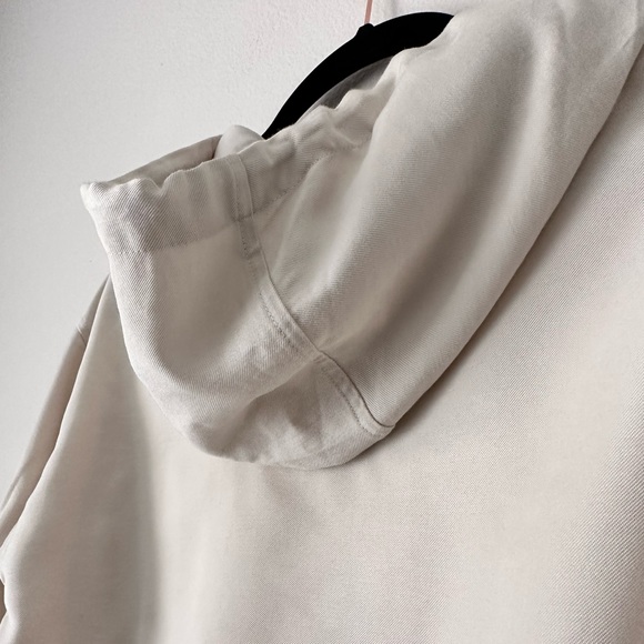 WHO WHAT WEAR Women's Hooded Sweatshirt Cream Size Small - Picture 13 of 15